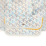 Goyard Goyardine Canvas Polar Blue Boheme Hobo Palladium Hardware - Thumbnail View 8