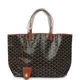Goyard Goyardine Black and Brown Saint Louis PM Tote Bag Palladium Hardware - Thumbnail View 1