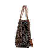 Goyard Goyardine Black and Brown Saint Louis PM Tote Bag Palladium Hardware - Thumbnail View 3