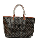 Goyard Goyardine Black and Brown Saint Louis PM Tote Bag Palladium Hardware - Thumbnail View 4