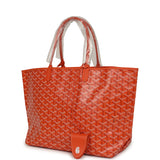 Goyard Goyardine Canvas Orange Saint Louis PM Tote Palladium Hardware - Thumbnail View 3