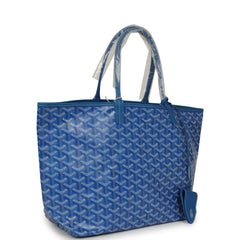 Goyard Goyardine Sky Blue Saint Louis PM Tote Bag Palladium Hardware