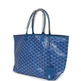 Goyard Goyardine Sky Blue Saint Louis PM Tote Bag Palladium Hardware - Thumbnail View 5