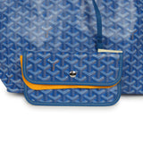 Goyard Goyardine Sky Blue Saint Louis PM Tote Bag Palladium Hardware - Thumbnail View 7