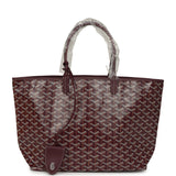 Goyard Goyardine Canvas Burgundy Saint Louis PM Tote Palladium Hardware - Thumbnail View 1
