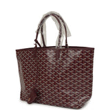 Goyard Goyardine Canvas Burgundy Saint Louis PM Tote Palladium Hardware - Thumbnail View 5
