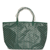 Goyard Goyardine Green Saint Louis GM Tote Bag Palladium Hardware - Thumbnail View 4