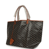 Goyard Goyardine Black and Brown Saint Louis GM Tote Bag Palladium Hardware - Thumbnail View 5