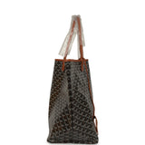 Goyard Goyardine Black and Brown Saint Louis GM Tote Bag Palladium Hardware - Thumbnail View 3