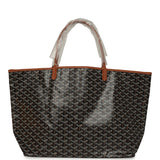 Goyard Goyardine Black and Brown Saint Louis GM Tote Bag Palladium Hardware - Thumbnail View 4