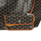 Goyard Goyardine Black and Brown Saint Louis GM Tote Bag Palladium Hardware - Thumbnail View 8