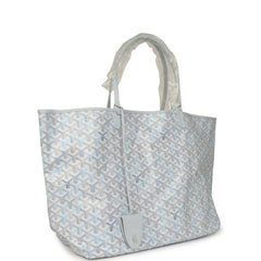 Goyard Goyardine Polar Blue Saint Louis GM Tote Palladium Hardware