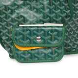 Goyard Goyardine Anjou Green Mini Bag Palladium Hardware - Thumbnail View 8