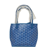 Goyard Goyardine Anjou Sky Blue Mini Bag Palladium Hardware - Thumbnail View 4
