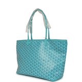 Goyard Goyardine Canvas Turquoise Artois MM Tote Palladium Hardware - Thumbnail View 5