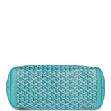 Goyard Goyardine Canvas Turquoise Artois MM Tote Palladium Hardware - Thumbnail View 6