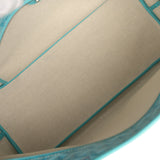 Goyard Goyardine Canvas Turquoise Artois MM Tote Palladium Hardware - Thumbnail View 8
