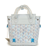 Goyard Goyardine Canvas Polar Blue Mini Alpin Backpack Palladium Hardware - Thumbnail View 4