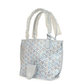 Goyard Goyardine Anjou Polar Blue Mini Bag Palladium Hardware - Thumbnail View 5