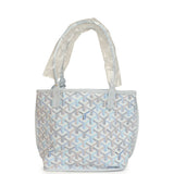 Goyard Goyardine Anjou Polar Blue Mini Bag Palladium Hardware - Thumbnail View 4