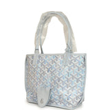 Goyard Goyardine Anjou Polar Blue Mini Bag Palladium Hardware - Thumbnail View 5