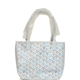 Goyard Goyardine Anjou Polar Blue Mini Bag Palladium Hardware - Thumbnail View 4