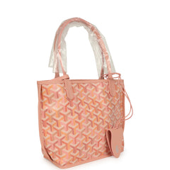 Goyard Goyardine Anjou Powder Pink Mini Bag Palladium Hardware
