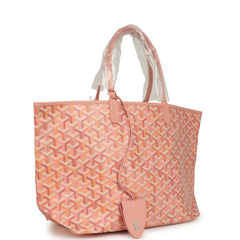 Goyard Goyardine Powder Pink Saint Louis PM Tote Palladium Hardware
