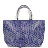 Goyard Goyardine Blueberry Purple Saint Louis PM Tote Palladium Hardware - Thumbnail View 1