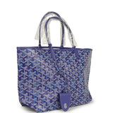 Goyard Goyardine Blueberry Purple Saint Louis PM Tote Palladium Hardware - Thumbnail View 2
