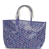 Goyard Goyardine Blueberry Purple Saint Louis PM Tote Palladium Hardware - Thumbnail View 4