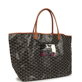 Goyard Goyardine "Hulot Dog" Black and Brown Saint Louis GM Tote Bag Palladium Hardware - Thumbnail View 2
