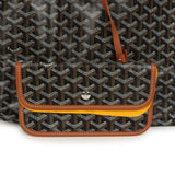 Goyard Goyardine "Hulot Dog" Black and Brown Saint Louis GM Tote Bag Palladium Hardware - Thumbnail View 7