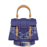 Goyard Goyardine Canvas Blueberry Purple Saigon Structure Nano Palladium Hardware - Thumbnail View 1