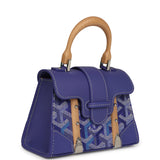 Goyard Goyardine Canvas Blueberry Purple Saigon Structure Nano Palladium Hardware - Thumbnail View 2