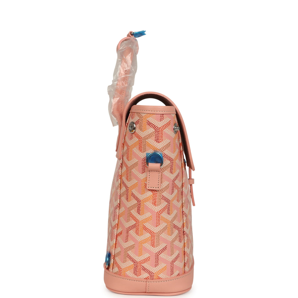 Goyard Goyardine Canvas Powder Pink Mini Alpin Backpack Palladium Hard