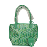 Goyard Goyardine Anjou Meadow Green Mini Bag Palladium Hardware - Thumbnail View 1