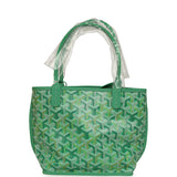 Goyard Goyardine Anjou Meadow Green Mini Bag Palladium Hardware - Thumbnail View 4
