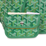 Goyard Goyardine Anjou Meadow Green Mini Bag Palladium Hardware - Thumbnail View 8