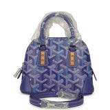 Goyard Goyardine Canvas Blueberry Purple Vendome Nano Bag Palladium Hardware - Thumbnail View 1