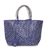 Goyard Goyardine Blueberry Purple Saint Louis PM Tote Palladium Hardware - Thumbnail View 1