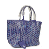 Goyard Goyardine Blueberry Purple Saint Louis PM Tote Palladium Hardware - Thumbnail View 2