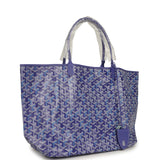 Goyard Goyardine Blueberry Purple Saint Louis GM Tote Palladium Hardware - Thumbnail View 2