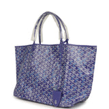 Goyard Goyardine Blueberry Purple Saint Louis GM Tote Palladium Hardware - Thumbnail View 5