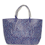 Goyard Goyardine Blueberry Purple Saint Louis GM Tote Palladium Hardware - Thumbnail View 4