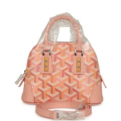 Goyard Goyardine Canvas Powder Pink Vendome Nano Bag Palladium Hardware