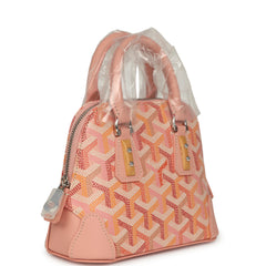 Goyard Goyardine Canvas Powder Pink Vendome Nano Bag Palladium Hardware