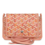 Goyard Plumet Pocket Wallet Powder Pink Goyardine Palladium Hardware - Thumbnail View 1
