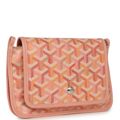 Goyard Plumet Pocket Wallet Powder Pink Goyardine Palladium Hardware