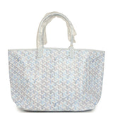Goyard Goyardine Polar Blue Saint Louis PM Tote Palladium Hardware - Thumbnail View 4